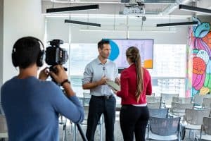 corporate interview video shoot