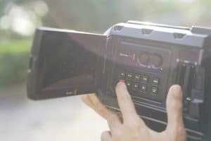 video camera filming