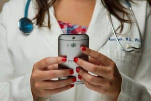 healthcare doctor cellphone