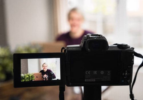 video camera presenter