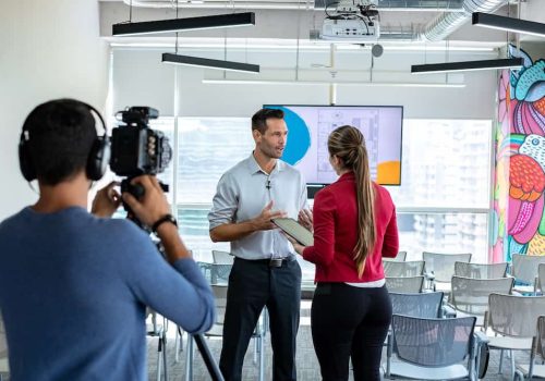 corporate interview video shoot