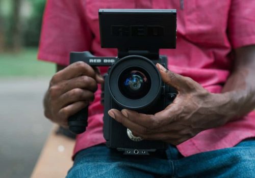 video camera filming