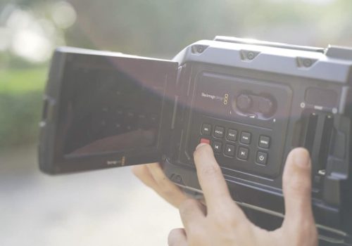 video camera filming