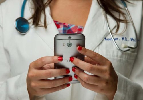 healthcare doctor cellphone
